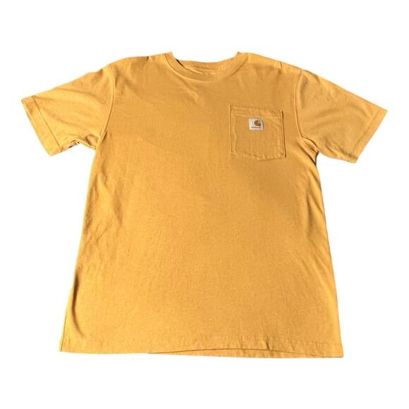 Carhartt Shirt Mens Small Short Sleeve Crew Neck‎ Pocket Outdoors Original Fit - Picture 1 of 5